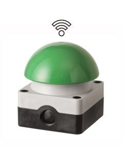 met groene knop en ingebouwde handzender