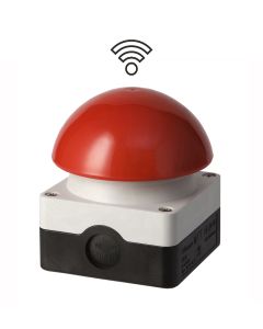 met rode knop en ingebouwde handzender