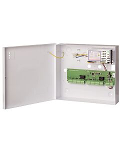 interlock controller met 12V=, 5A netvoeding in plaatstalen kast en netsnoer