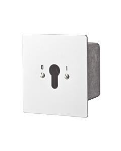 met continu-contact naar één zijde. 1 -of 2-polig. Na het contact geven, sleutel in beginstand uitnemen.