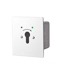 met moment-contact naar &eacute;&eacute;n zijde. 1 -of 2-polig. Na het contact geven, veert sleutel terug naar beginstand.