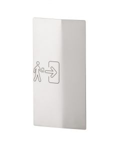 RVS aanraakplaat voor elleboogschakelaar